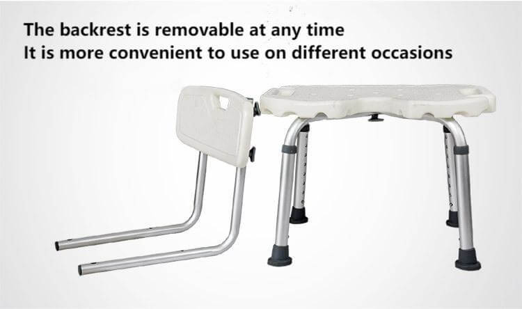 U-Cut Shower Chair for Elderly | 300lbs Medical Bath Seat - ECE