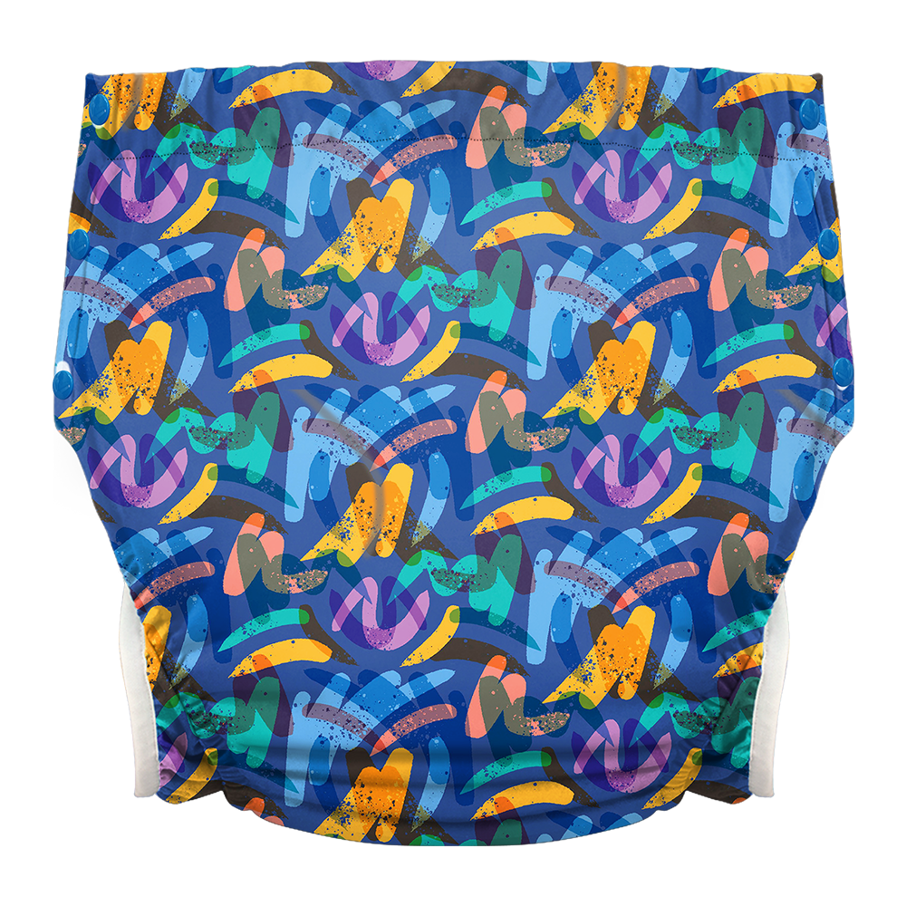 Side-Snap Washable Two-Layer Cloth Diapers for Elderly Care - ECE