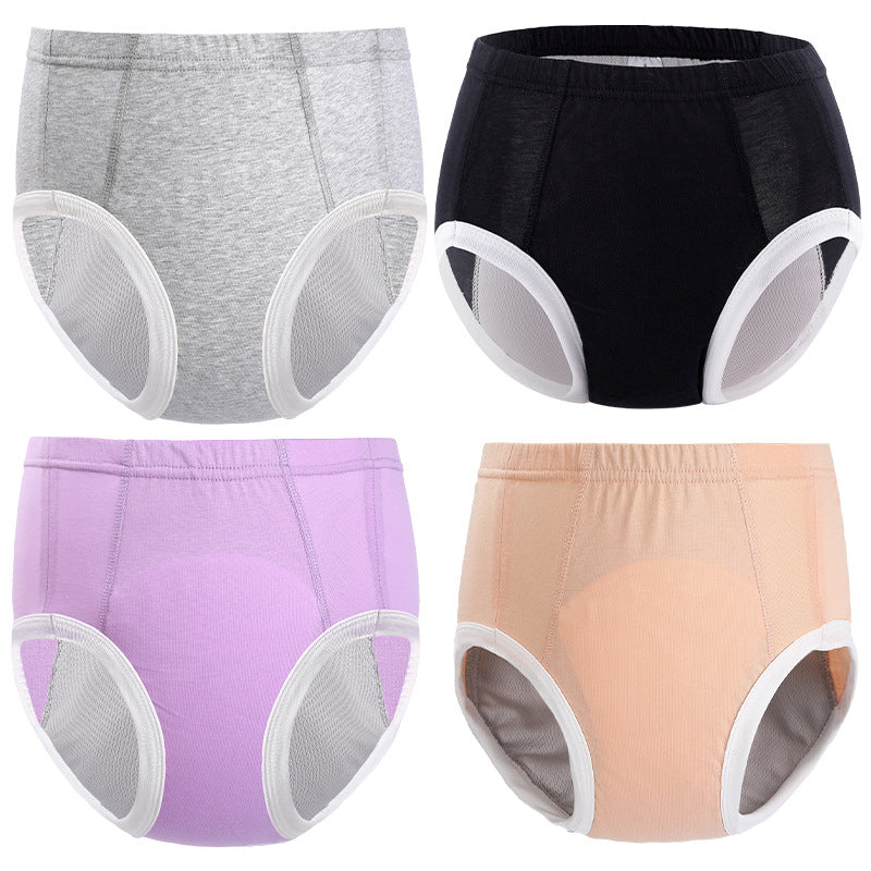 Senior woman smiling confidently in absorbent underwear