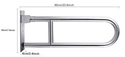 Aluminum Foldable Armrest - Elderly Safety Support & Space-Saving Aid - ECE 