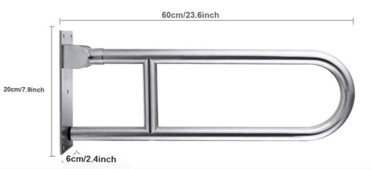 Aluminum Foldable Armrest - Elderly Safety Support & Space-Saving Aid - ECE 