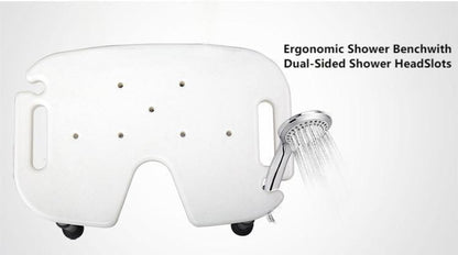 U-Design Shower Stool for Elderly - 300lbs, 8-Level Adjustable Bath Seat - ECE 