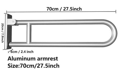 Aluminum Foldable Armrest - Elderly Safety Support & Space-Saving Aid - ECE 