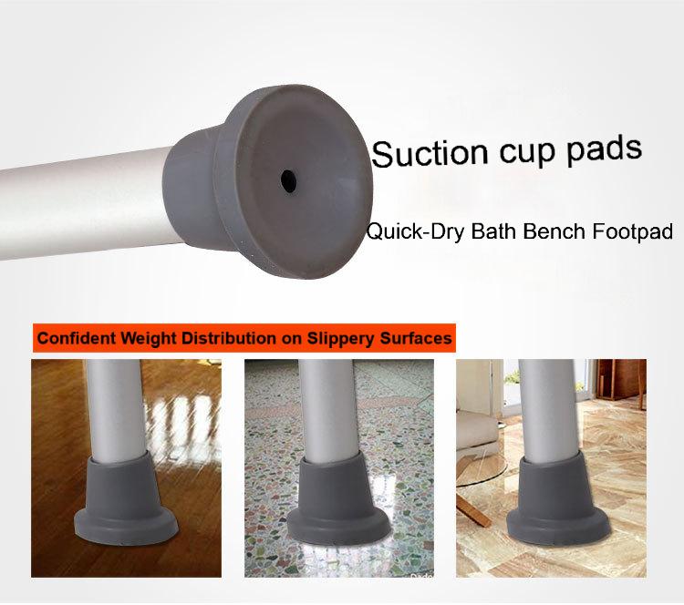 Adjustable Shower Stool for Elderly | 300lbs Heavy Duty Bath Seat with Non-Slip Feet - ECE 