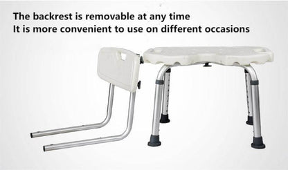 U-Cut Shower Chair for Elderly | 300lbs Medical Bath Seat - ECE 