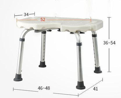 U-Design Shower Stool for Elderly - 300lbs, 8-Level Adjustable Bath Seat - ECE 