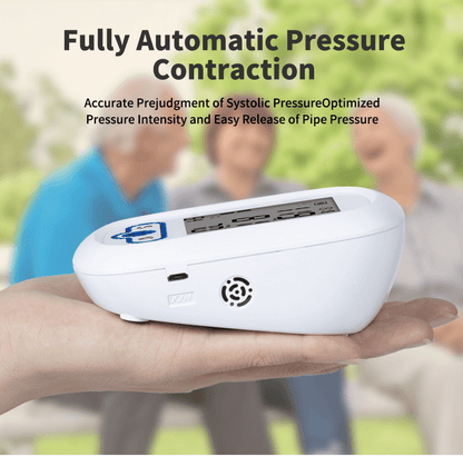 Cordless KWL-B06 BP monitor powered by included AA batteries