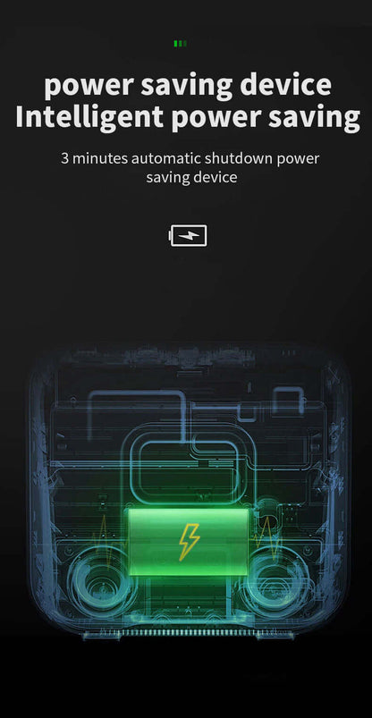 Energy-efficient design with long-lasting AA battery operation (included)