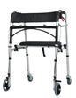 Foldable 4-Wheel Rollator - 100kg Capacity | Lightweight Aluminum - ECE 