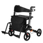 Foldable 4-Wheel Mobility Rollator - Lightweight Aluminum with Seat - ECE 