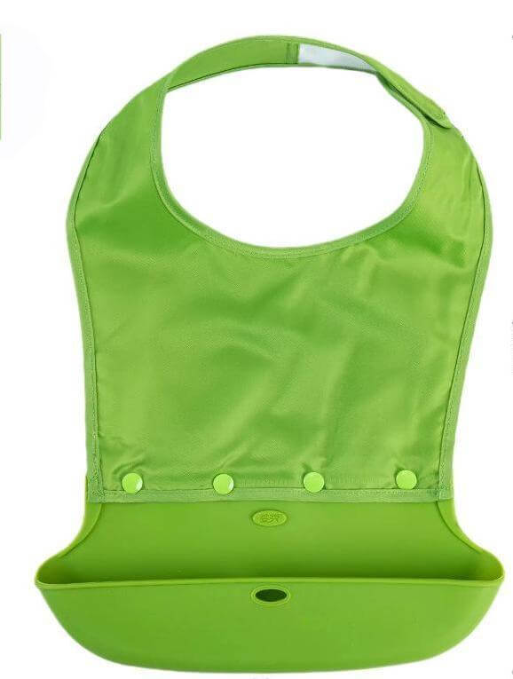 Adjustable Elderly Bib - Magic Tape, S-XXL, Green/Gray/Pink/Blue - ECE 