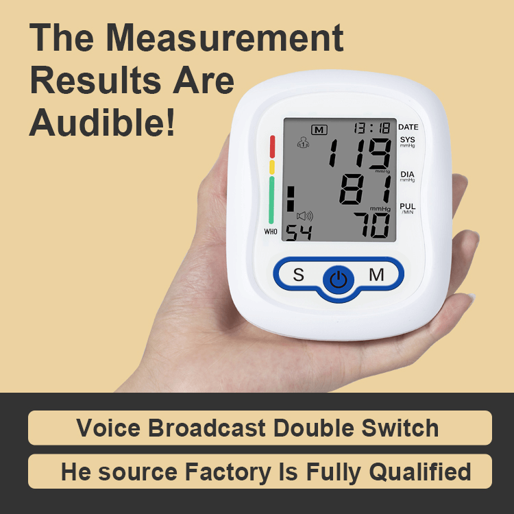 KWL-B06 BP monitor using dual-sensor technology for accurate blood pressure readings