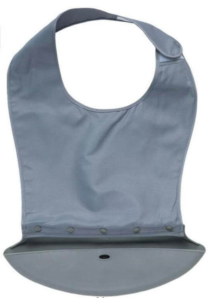 Adjustable Elderly Bib - Magic Tape, S-XXL, Green/Gray/Pink/Blue - ECE 