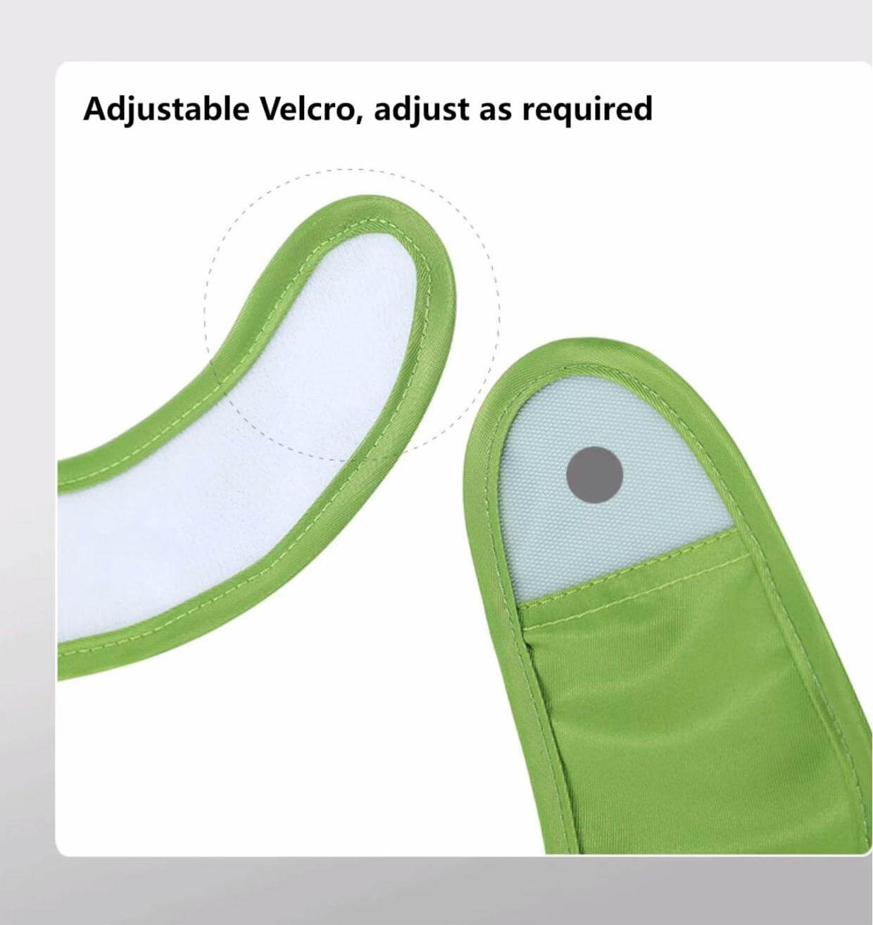 Adjustable Elderly Bib - Magic Tape, S-XXL, Green/Gray/Pink/Blue - ECE 