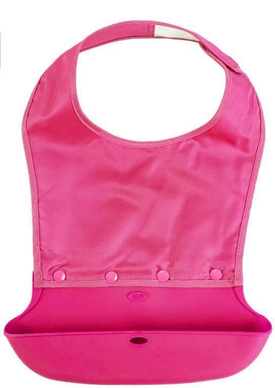 Adjustable Elderly Bib - Magic Tape, S-XXL, Green/Gray/Pink/Blue - ECE 